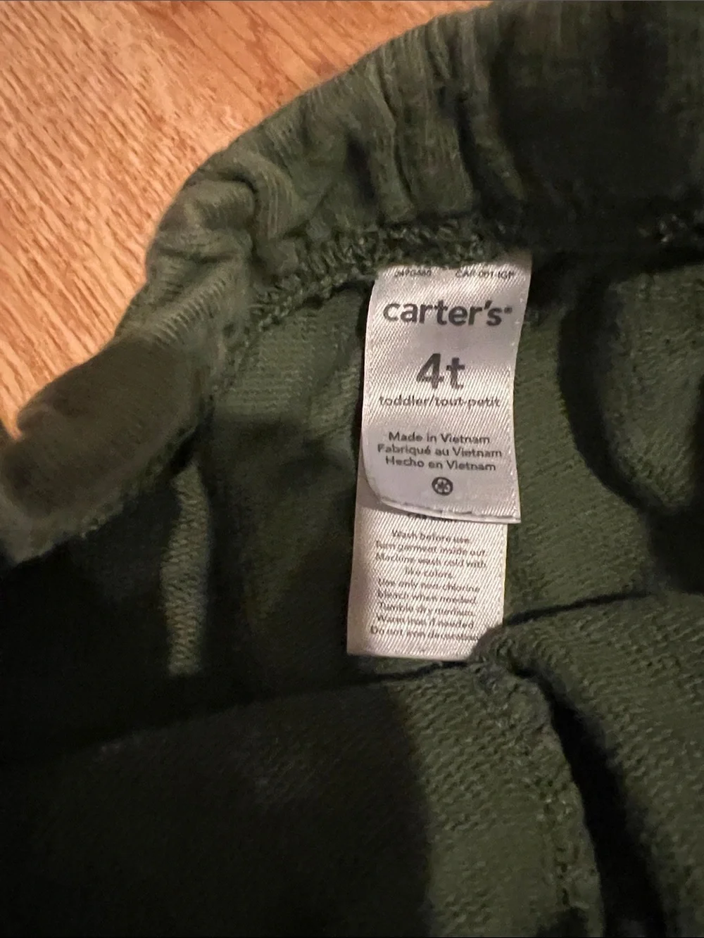 Carter's Olive Green Knit Drawstring Shorts